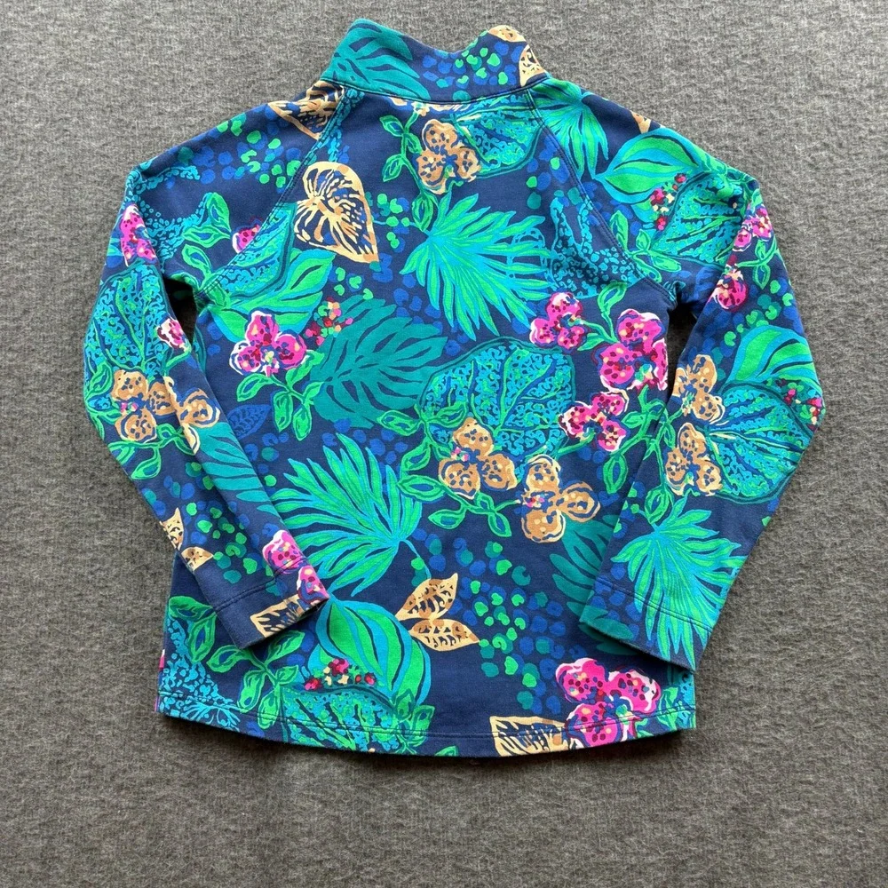 Lilly Pulitzer Life Of The Party Little Skipper Popover 1/4 Zip Girls M (6-7) - Picture 10 of 10